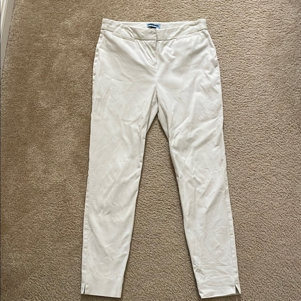 White Slim Fit Pants